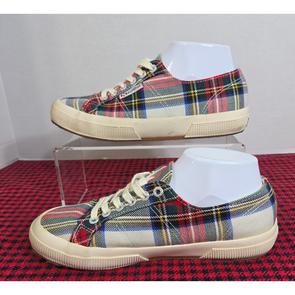 Superga 2750 Tartan Plaid Sneakers Women's sz 8 Men's 6.5 Style S009KG0 - Picture 8 of 10